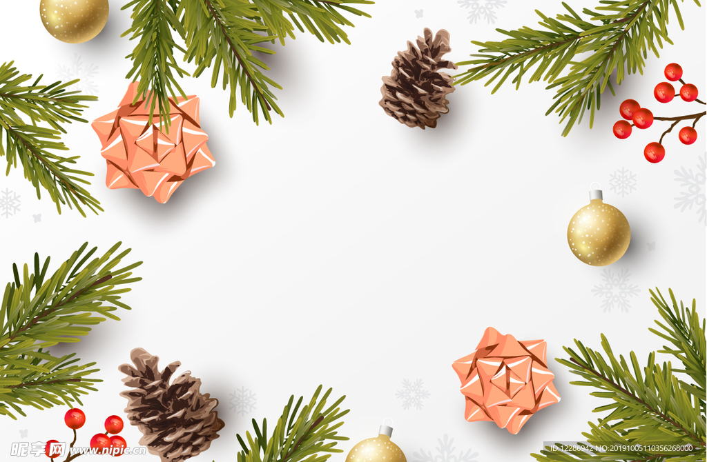 圣诞节元素海报背景