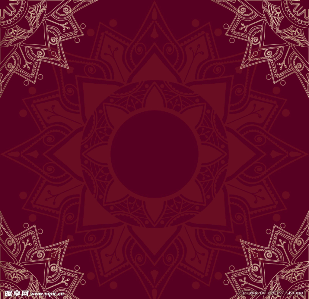 古典花卉纹理背景