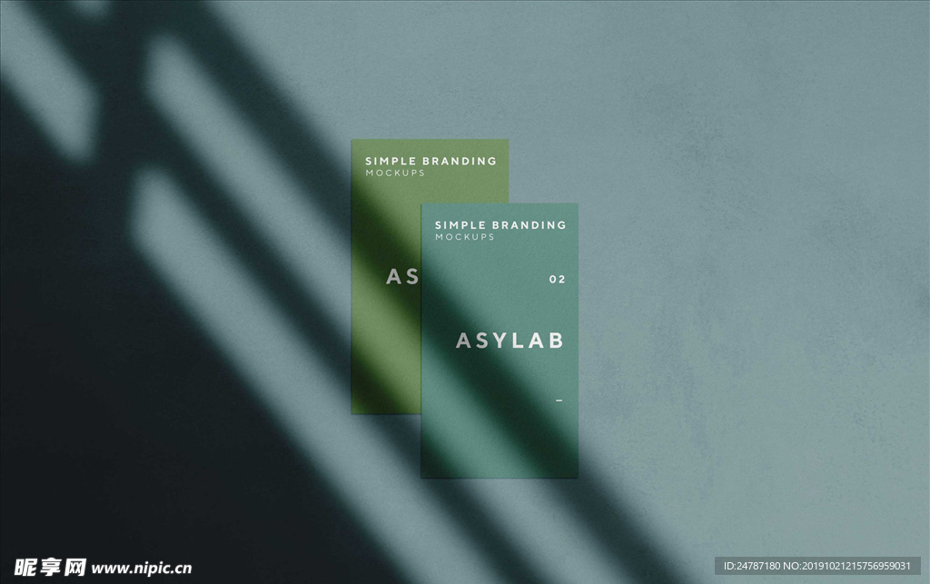 名片样机效果图