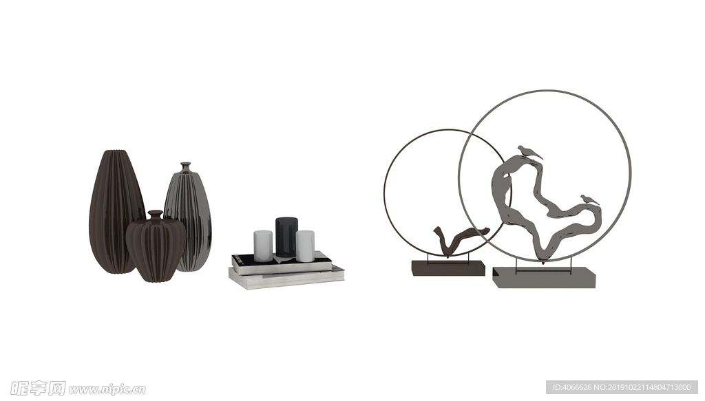 禅意装饰3d模型