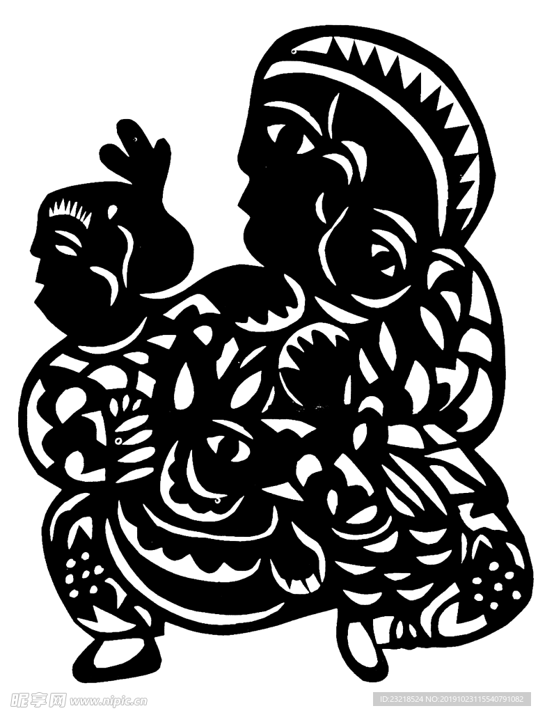 剪影 窗花