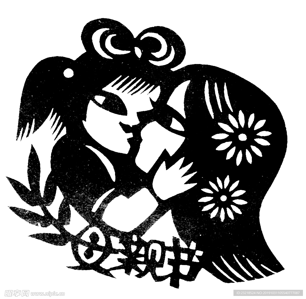 窗花 剪影 中国风 剪纸 手工