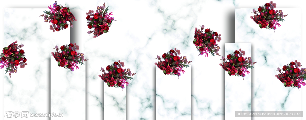 白色大理石主题婚礼图片