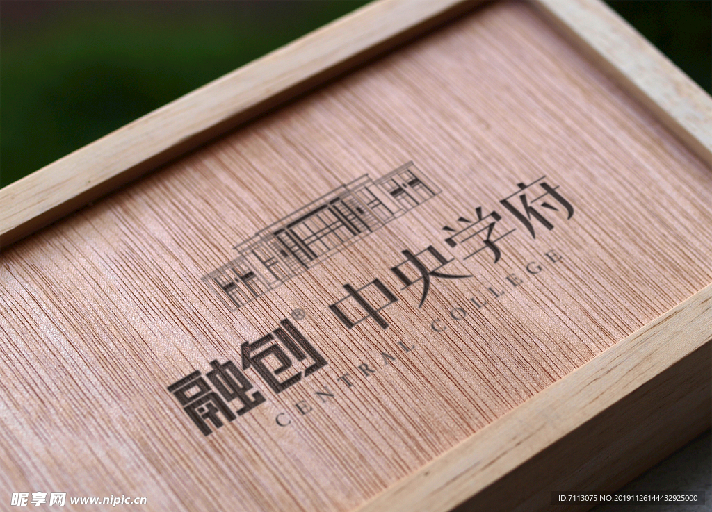 木纹封面logo样机展示