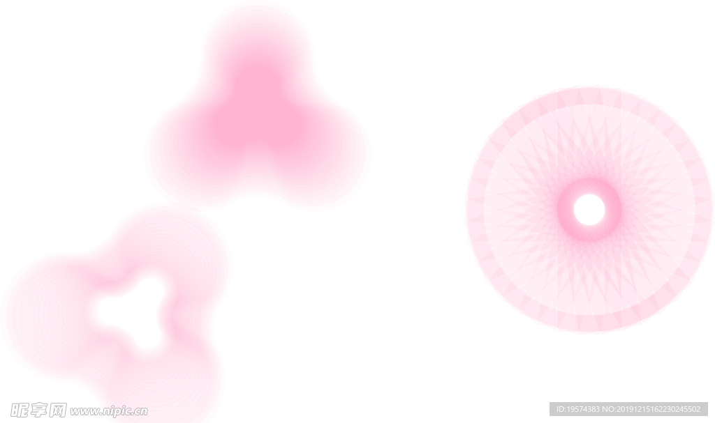 矢量粉红渐变排版素材插画图形设