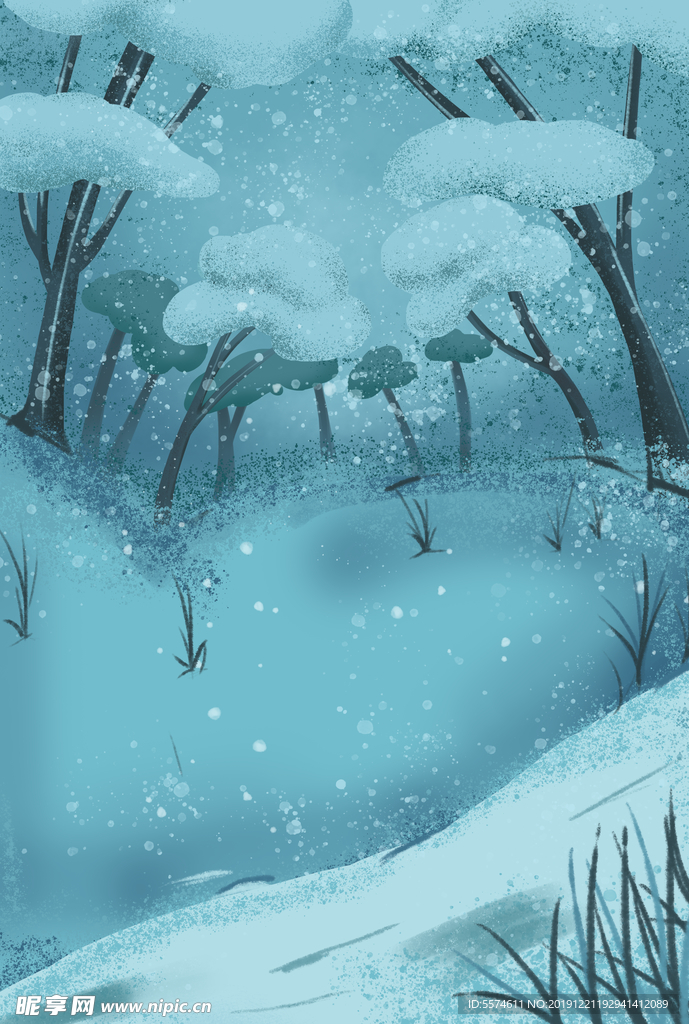 梦幻插画 卡通风景插画