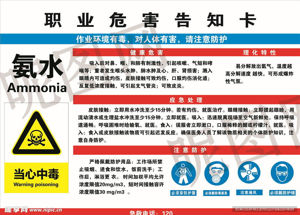 职业危害告知卡