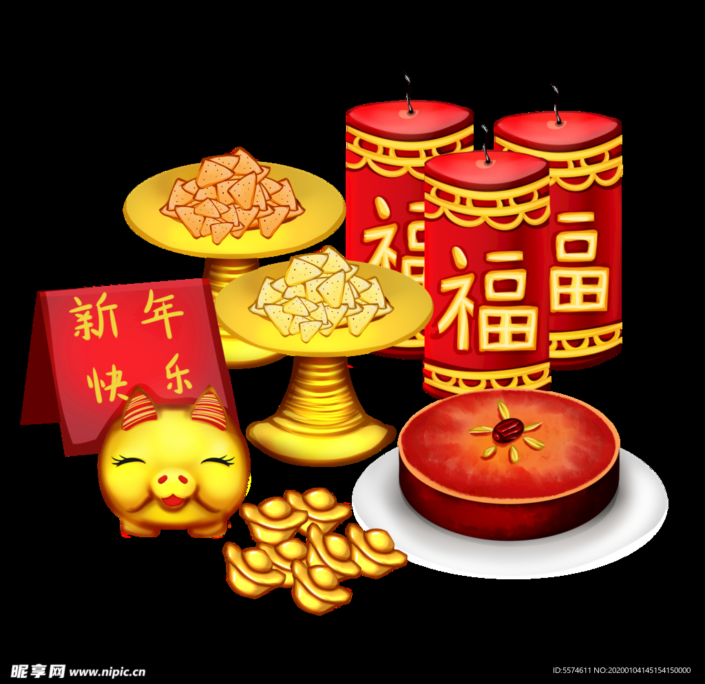 卡通节目喜庆元素