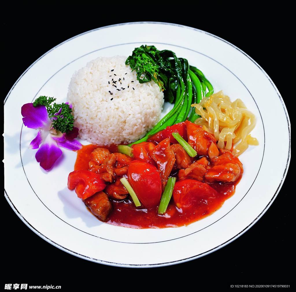 番茄鸡肉饭