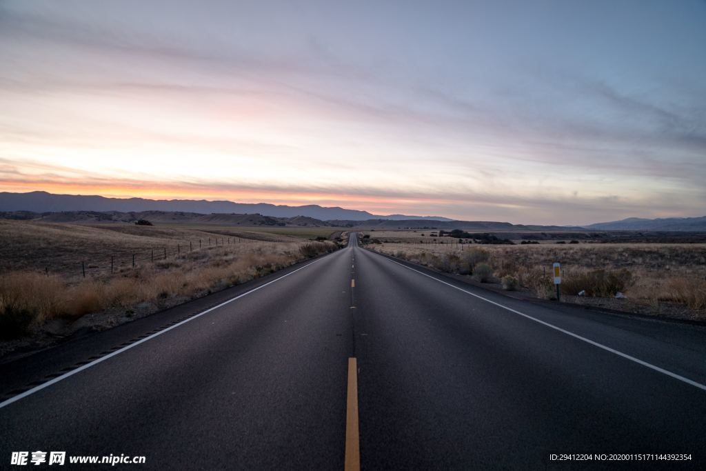 马路风景背景图片