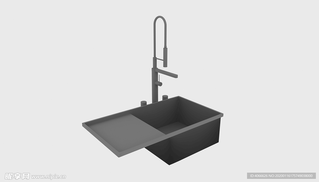 水池3d模型