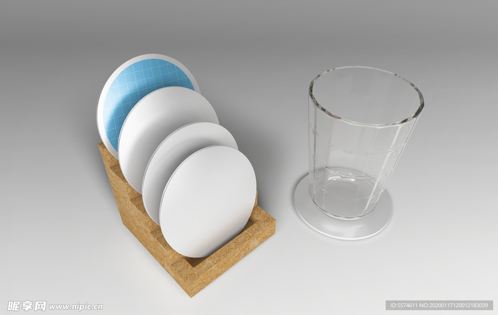 杯垫 玻璃杯样机