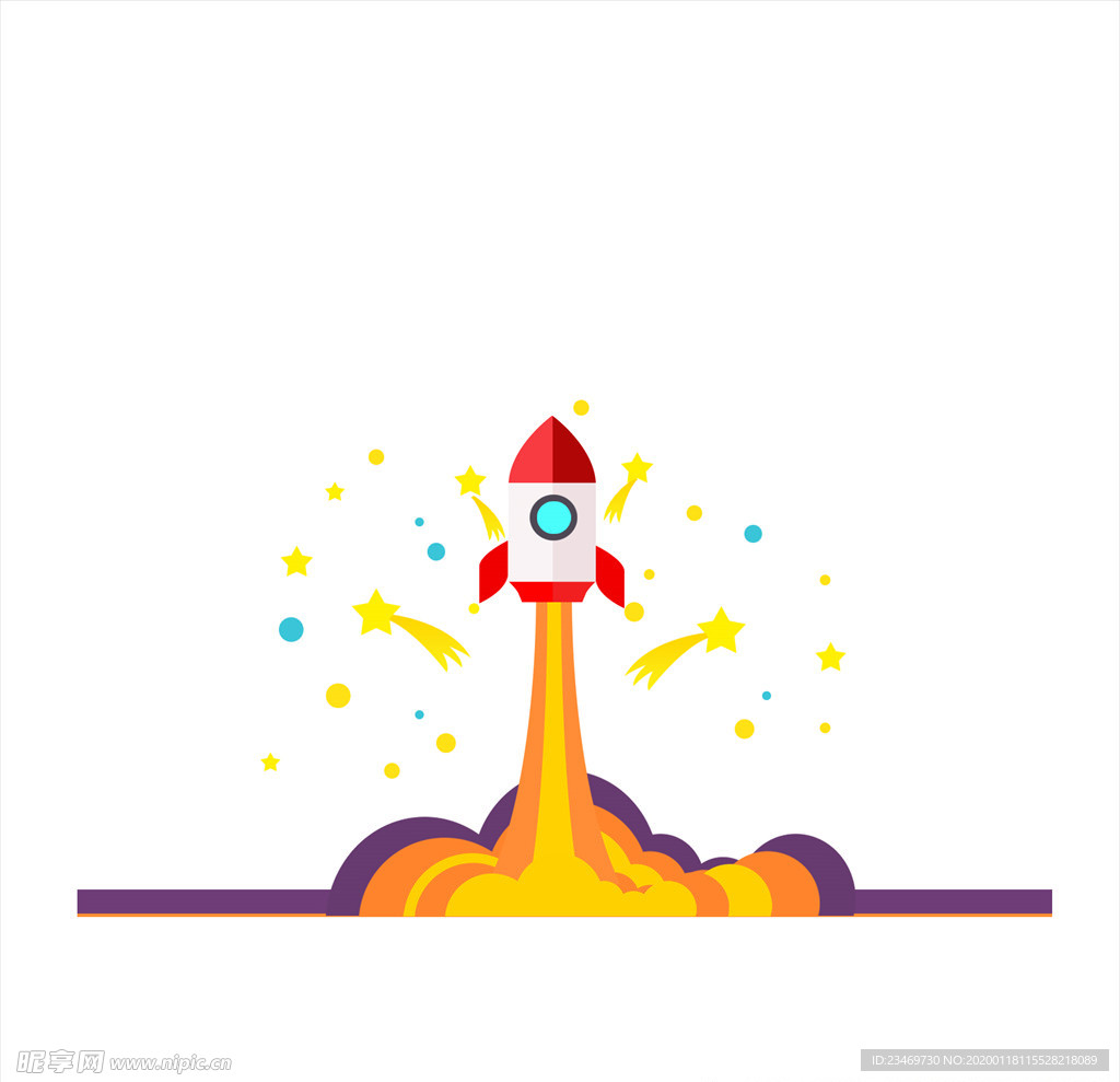 手绘火箭素材 火箭 火箭素材