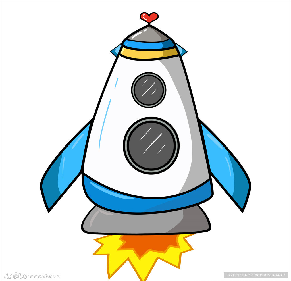 手绘火箭素材 火箭 火箭素材