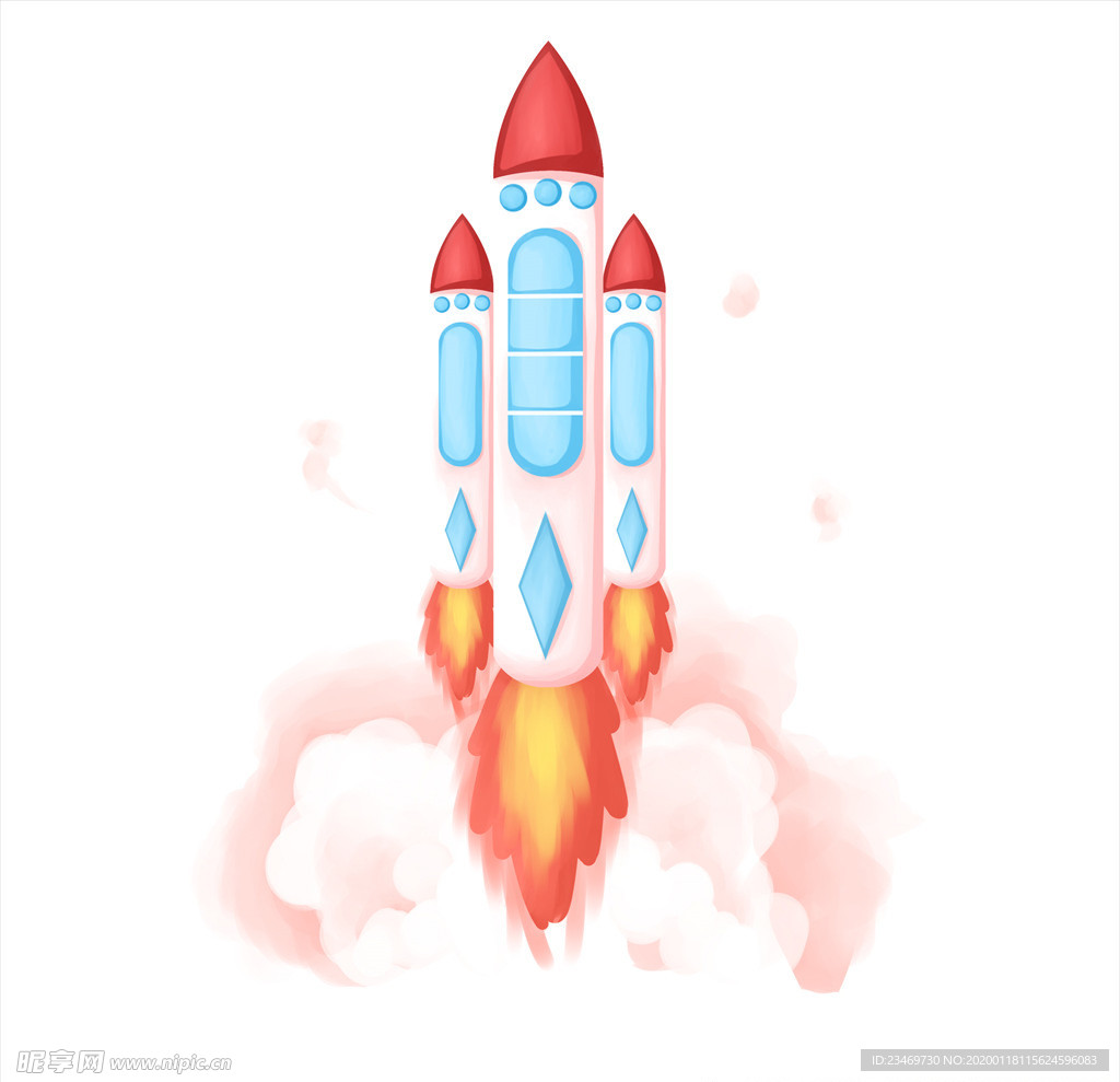 手绘火箭素材 火箭 火箭素材