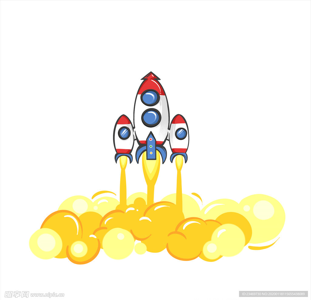 手绘火箭素材 火箭 火箭素材