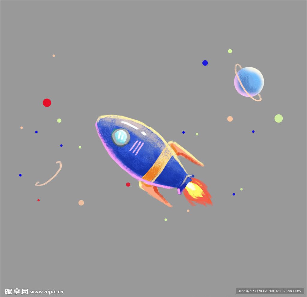 手绘火箭素材 火箭 火箭素材