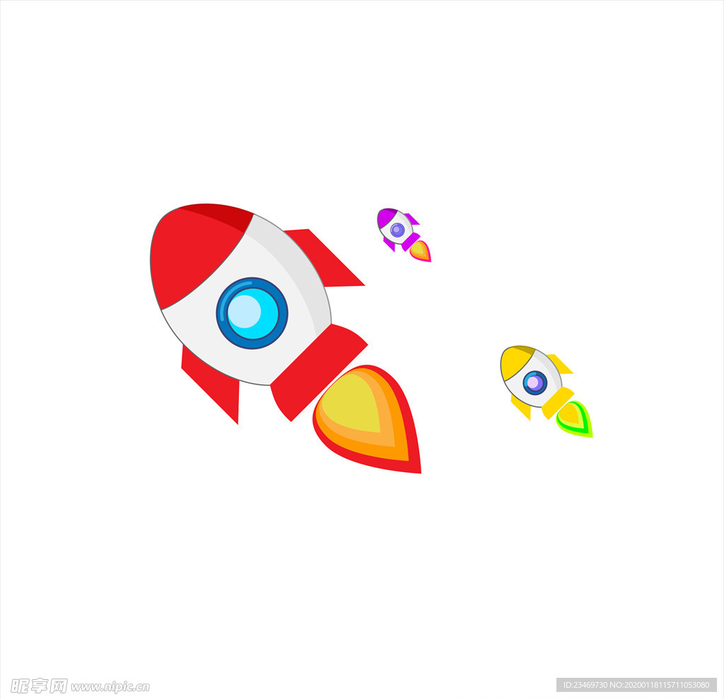 手绘火箭素材 火箭 火箭素材