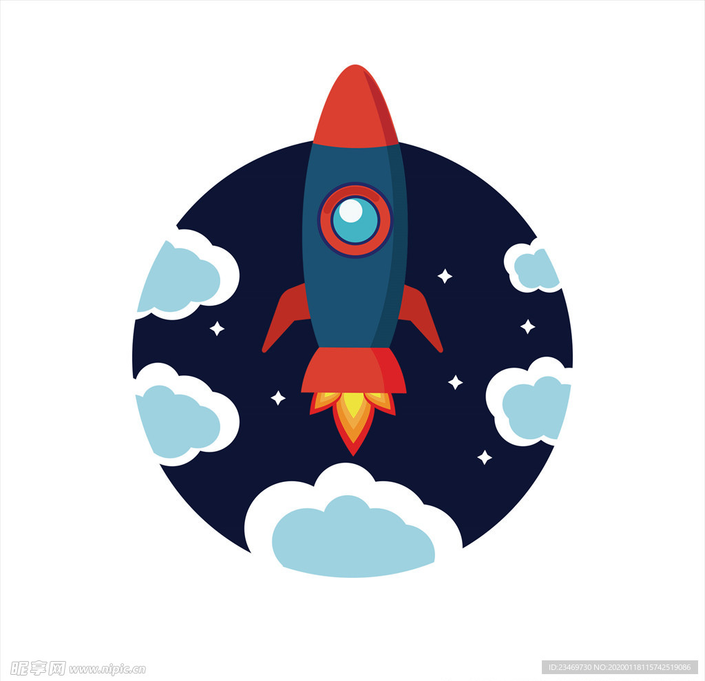 手绘火箭素材 火箭 火箭素材