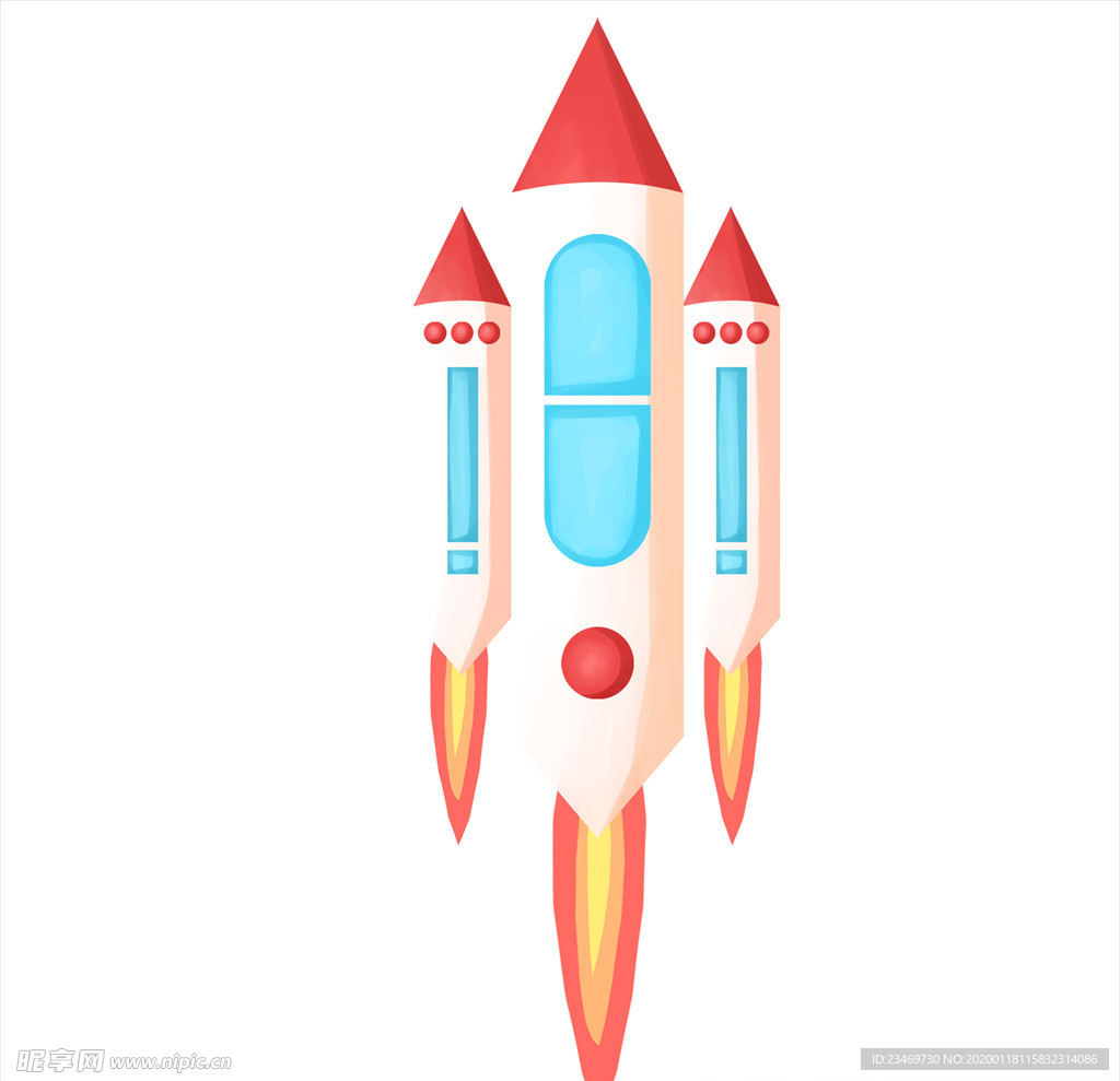 手绘火箭素材 火箭 火箭素材