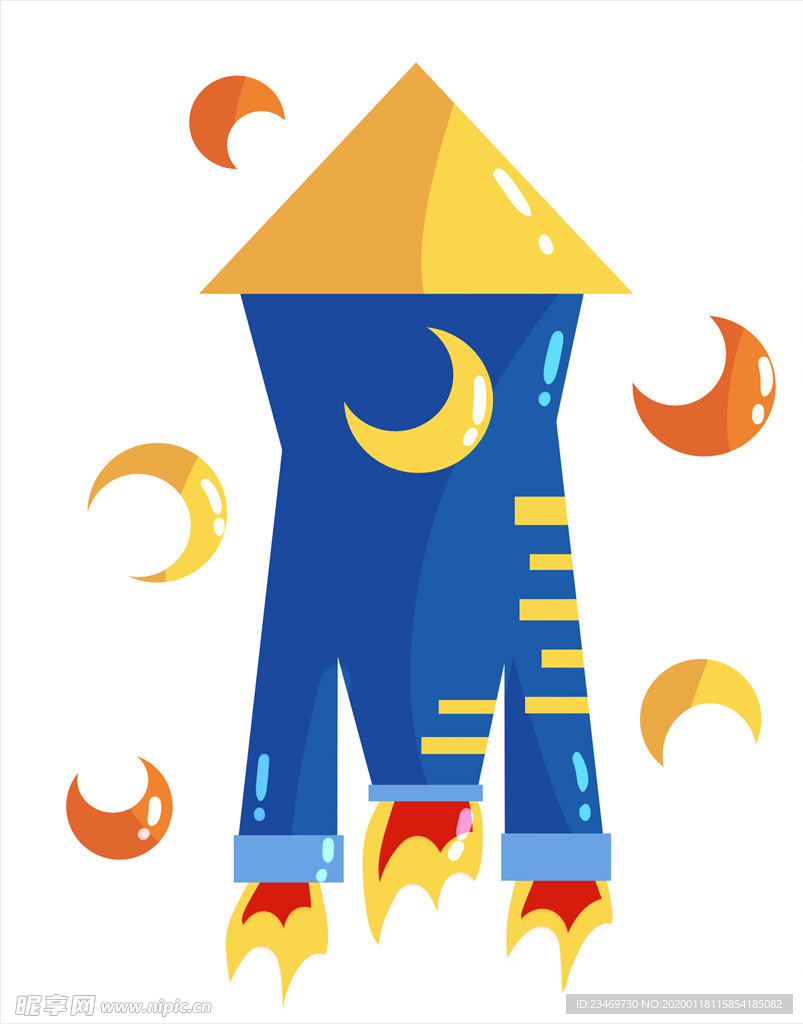 手绘火箭素材 火箭 火箭素材