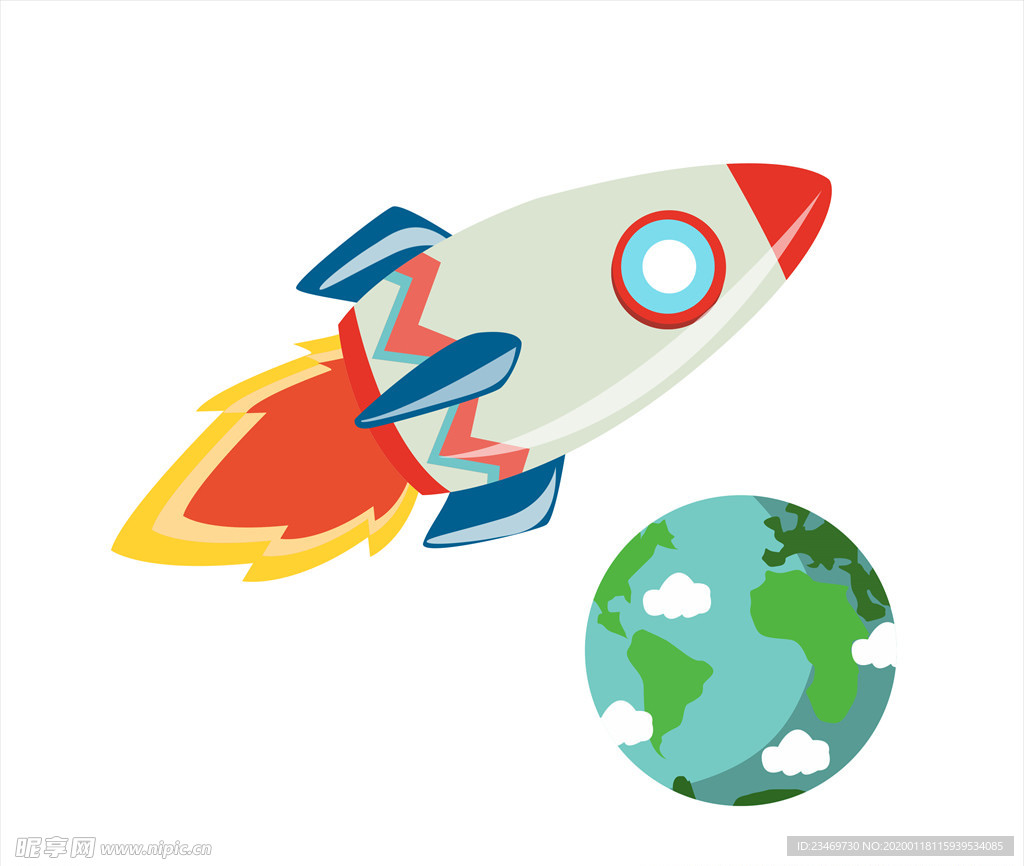 手绘火箭素材 火箭 火箭素材