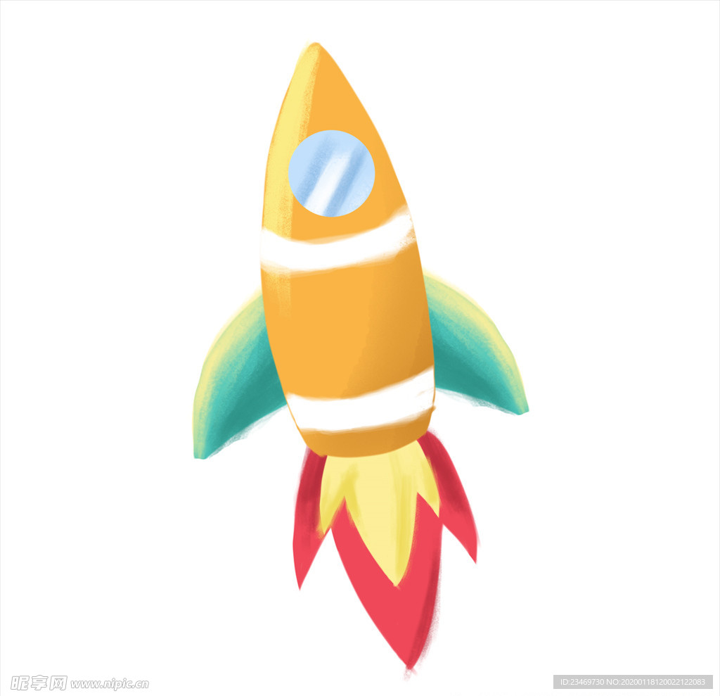 手绘火箭素材 火箭 火箭素材