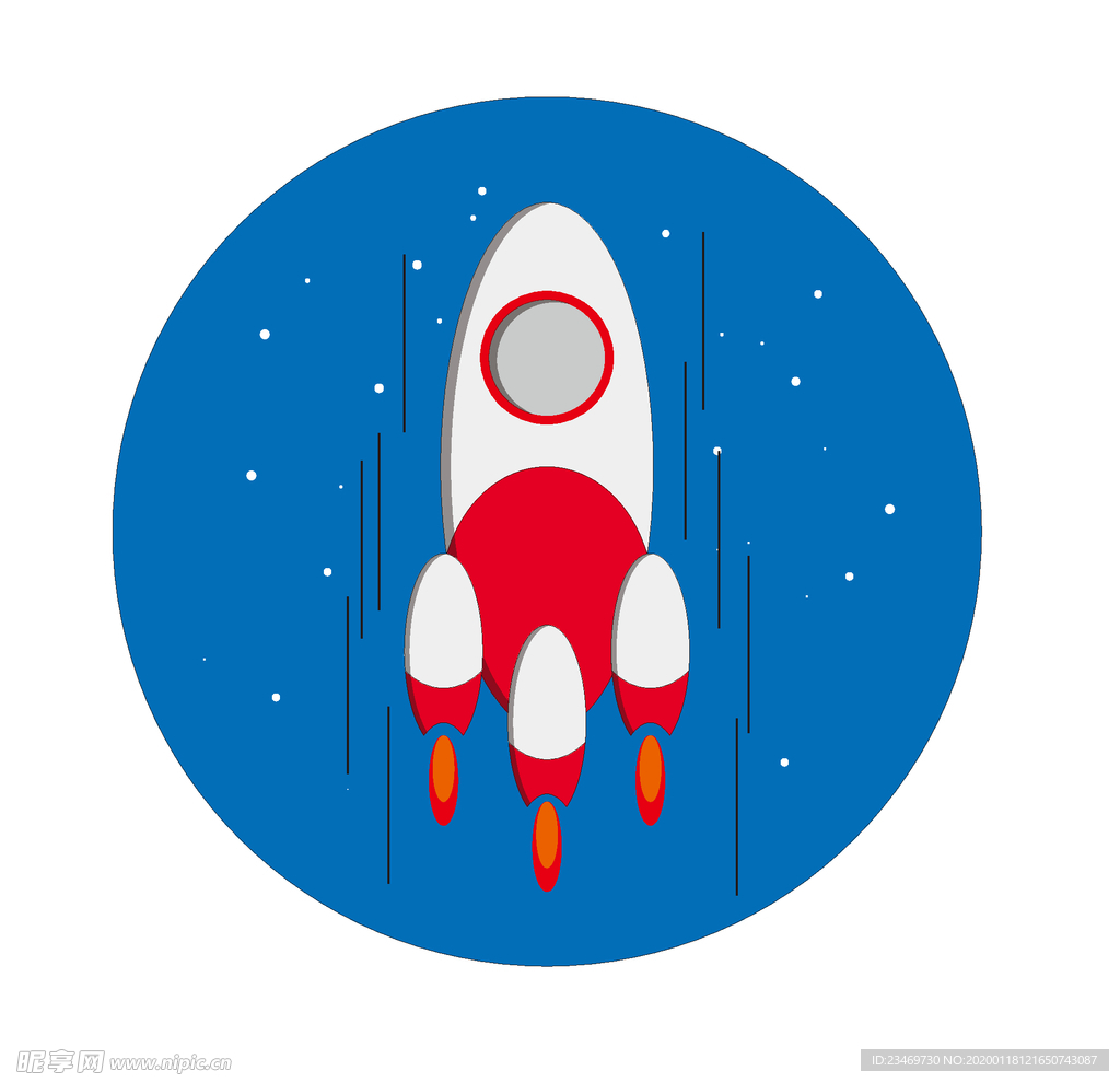 手绘火箭素材 火箭 火箭素材
