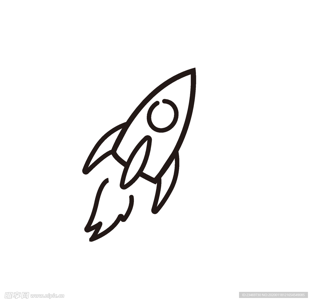 手绘火箭素材 火箭 火箭素材
