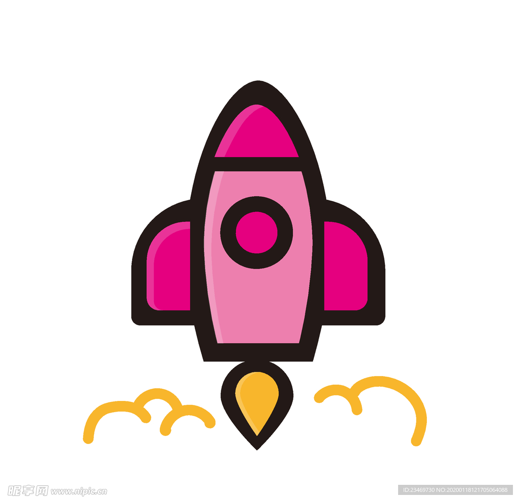 手绘火箭素材 火箭 火箭素材