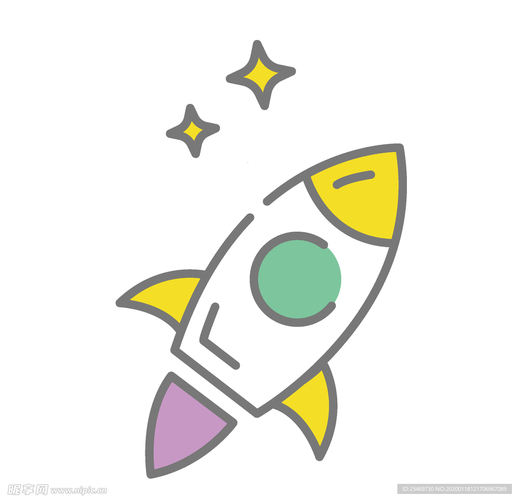 手绘火箭素材 火箭 火箭素材
