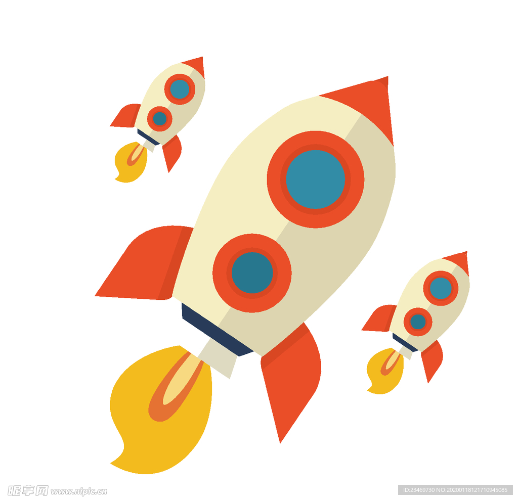 手绘火箭素材 火箭 火箭素材