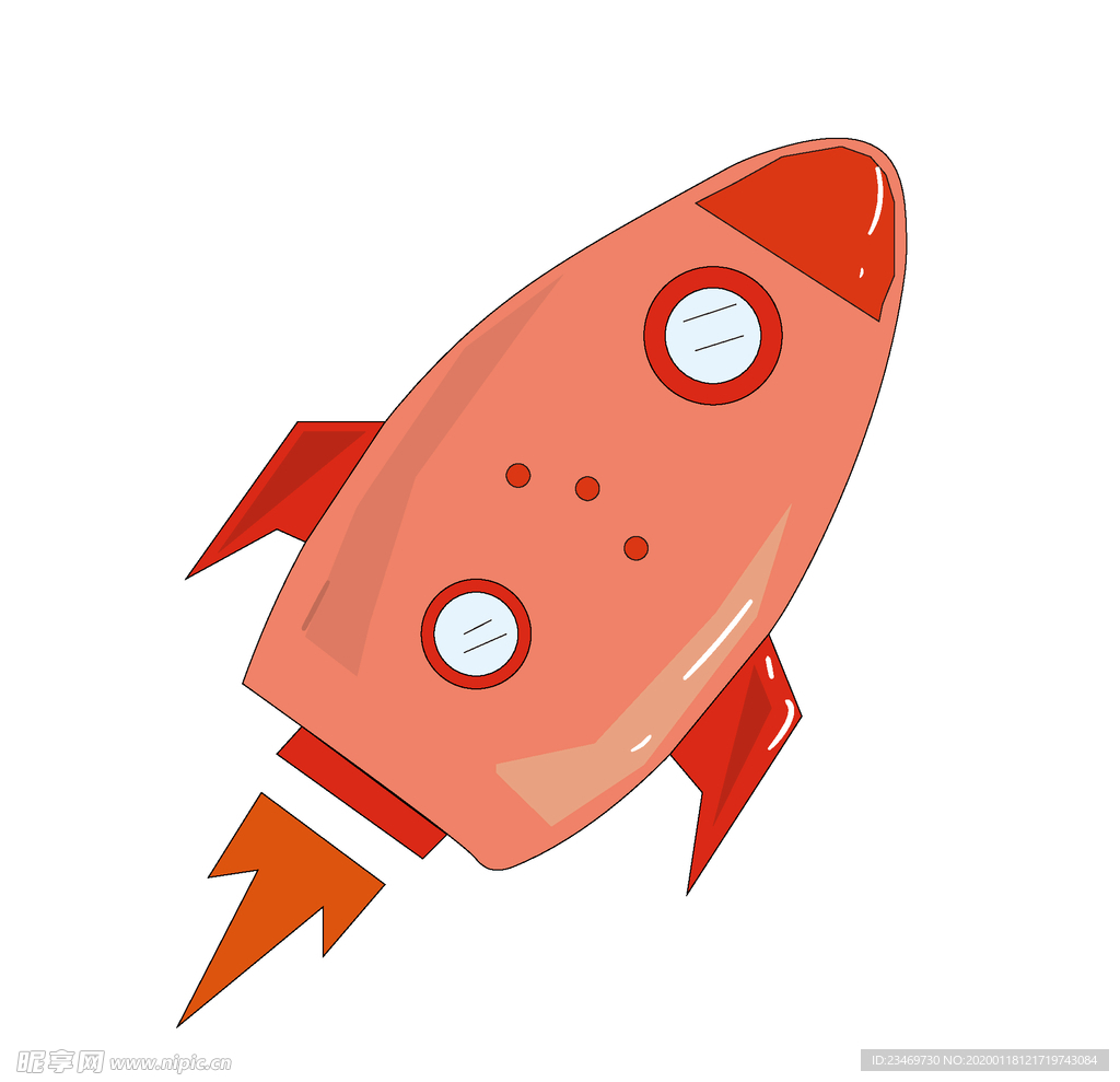 手绘火箭素材 火箭 火箭素材