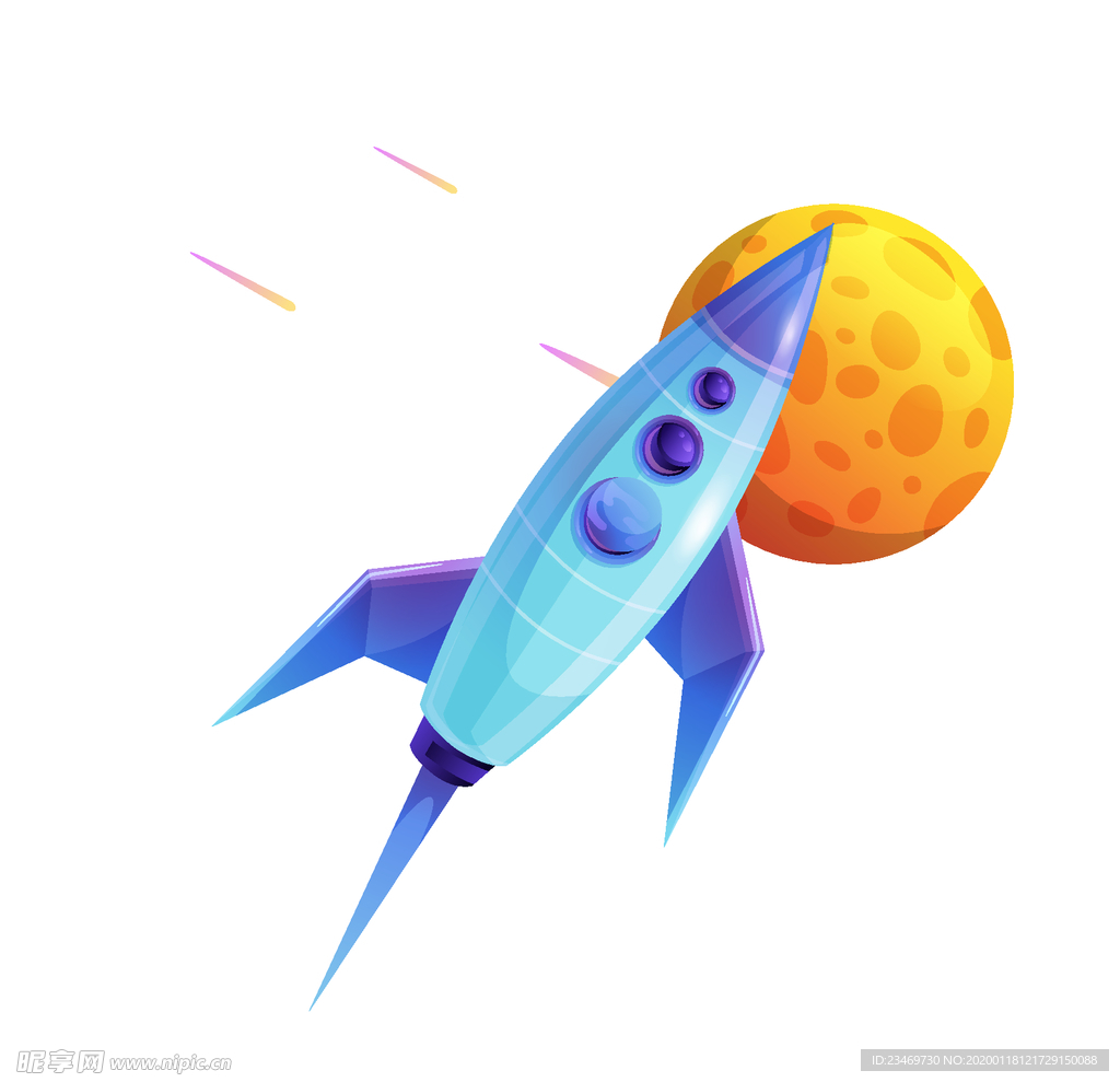 手绘火箭素材 火箭 火箭素材