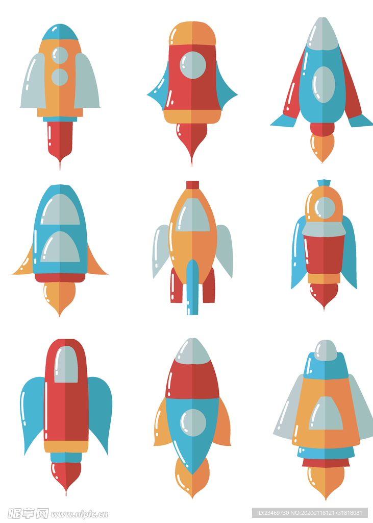 手绘火箭素材 火箭 火箭素材