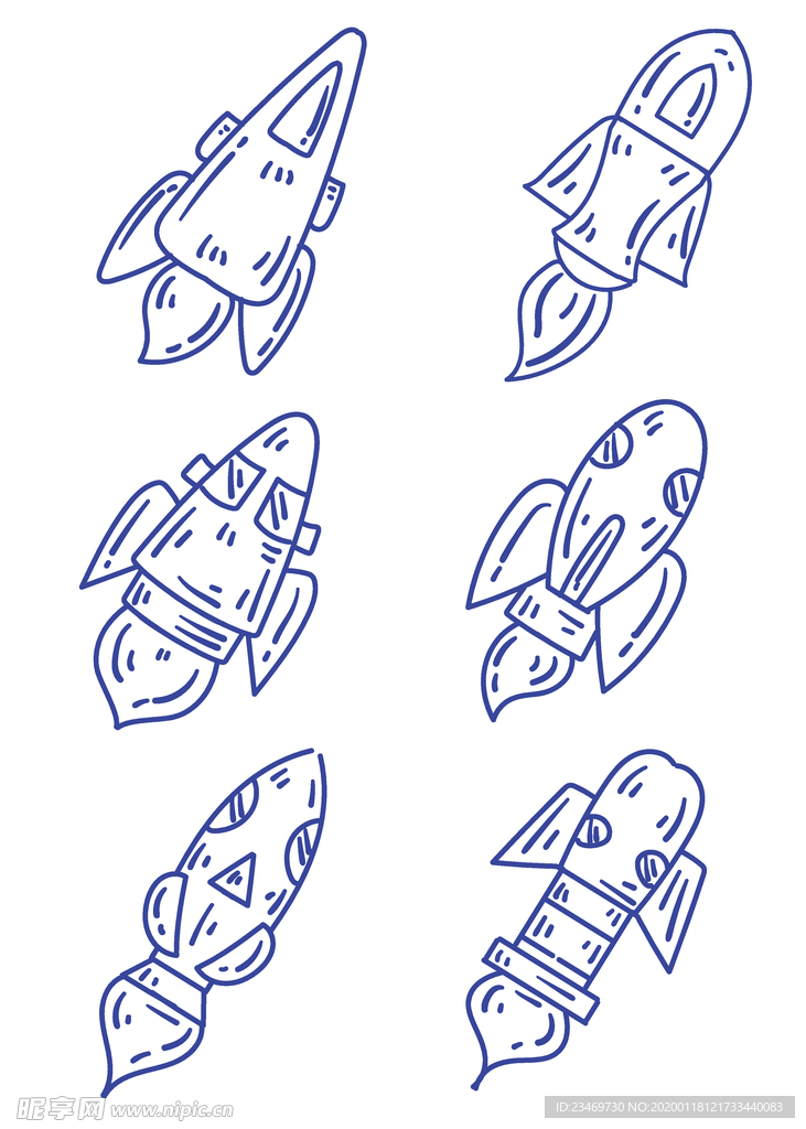 手绘火箭素材 火箭 火箭素材