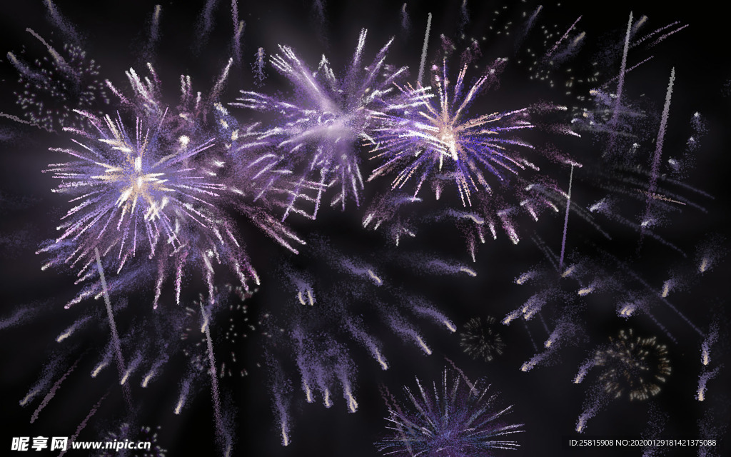 烟花爆竹效图片