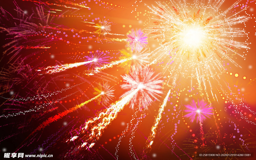 烟花爆竹效图片