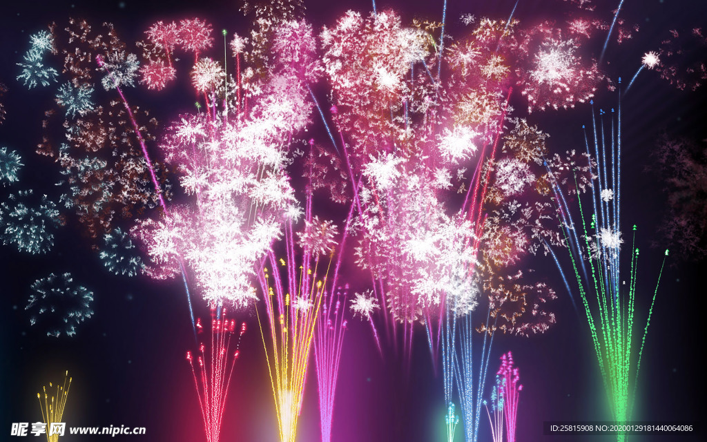 烟花爆竹效图片