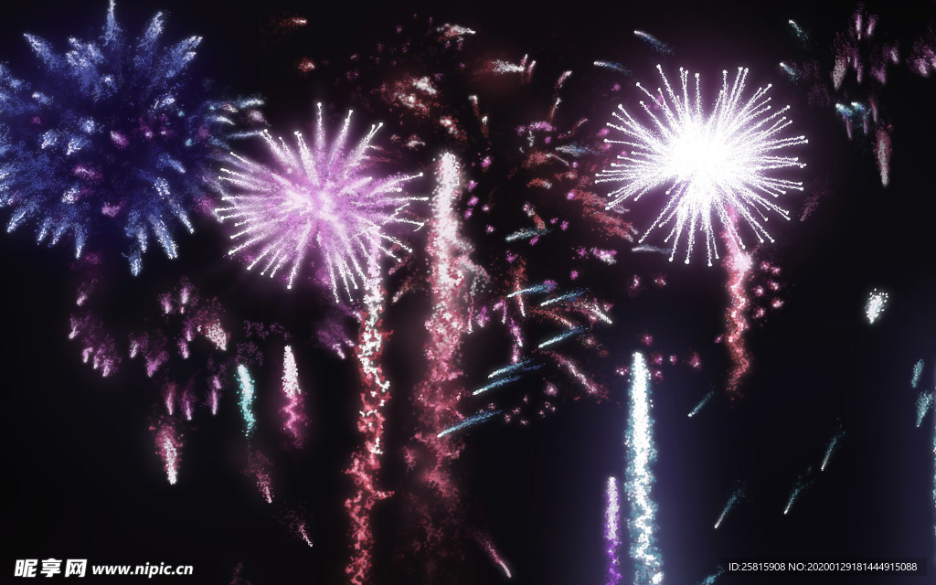 烟花爆竹效图片