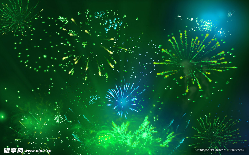 烟花爆竹效图片