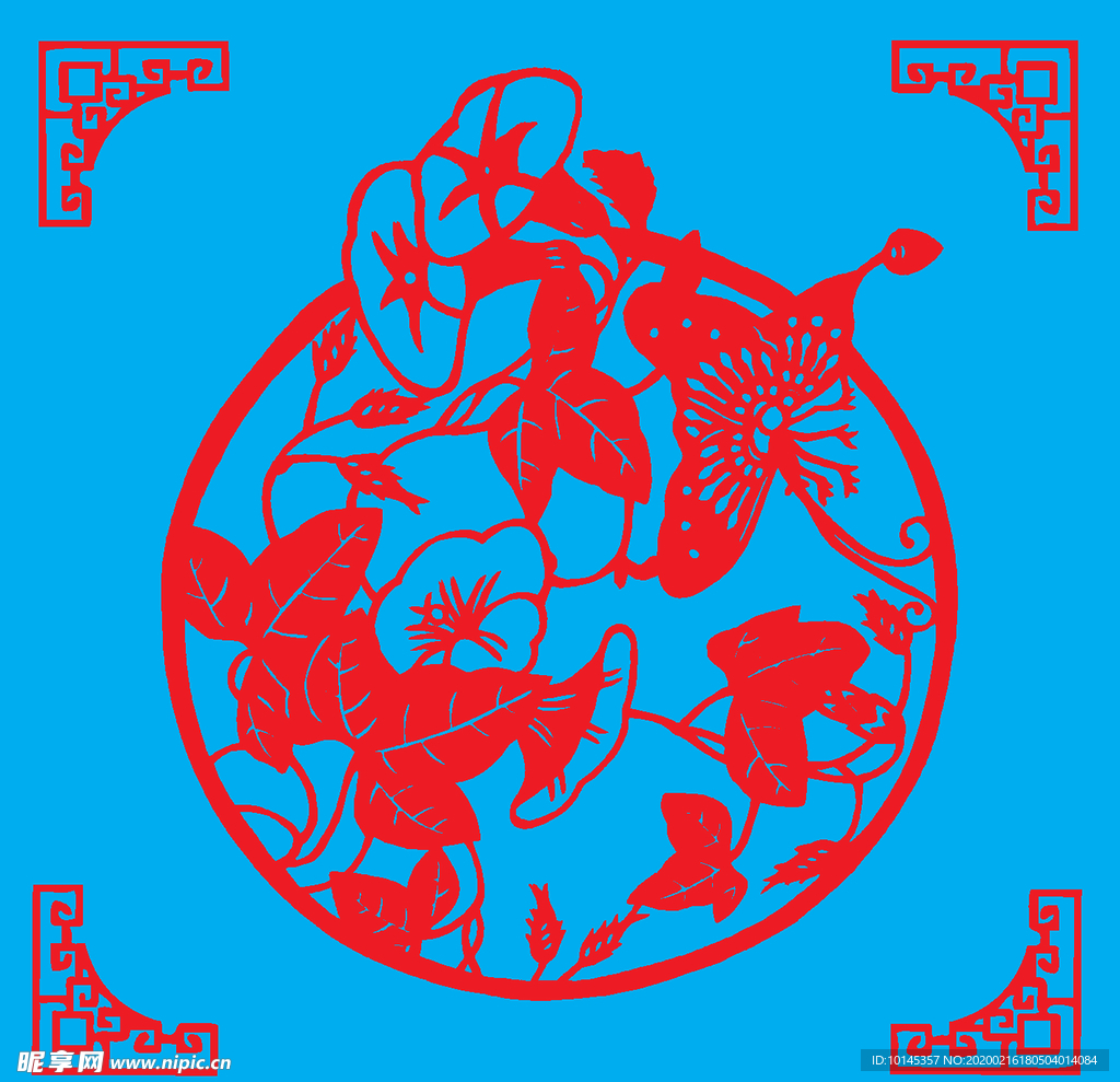 蝶恋花剪纸