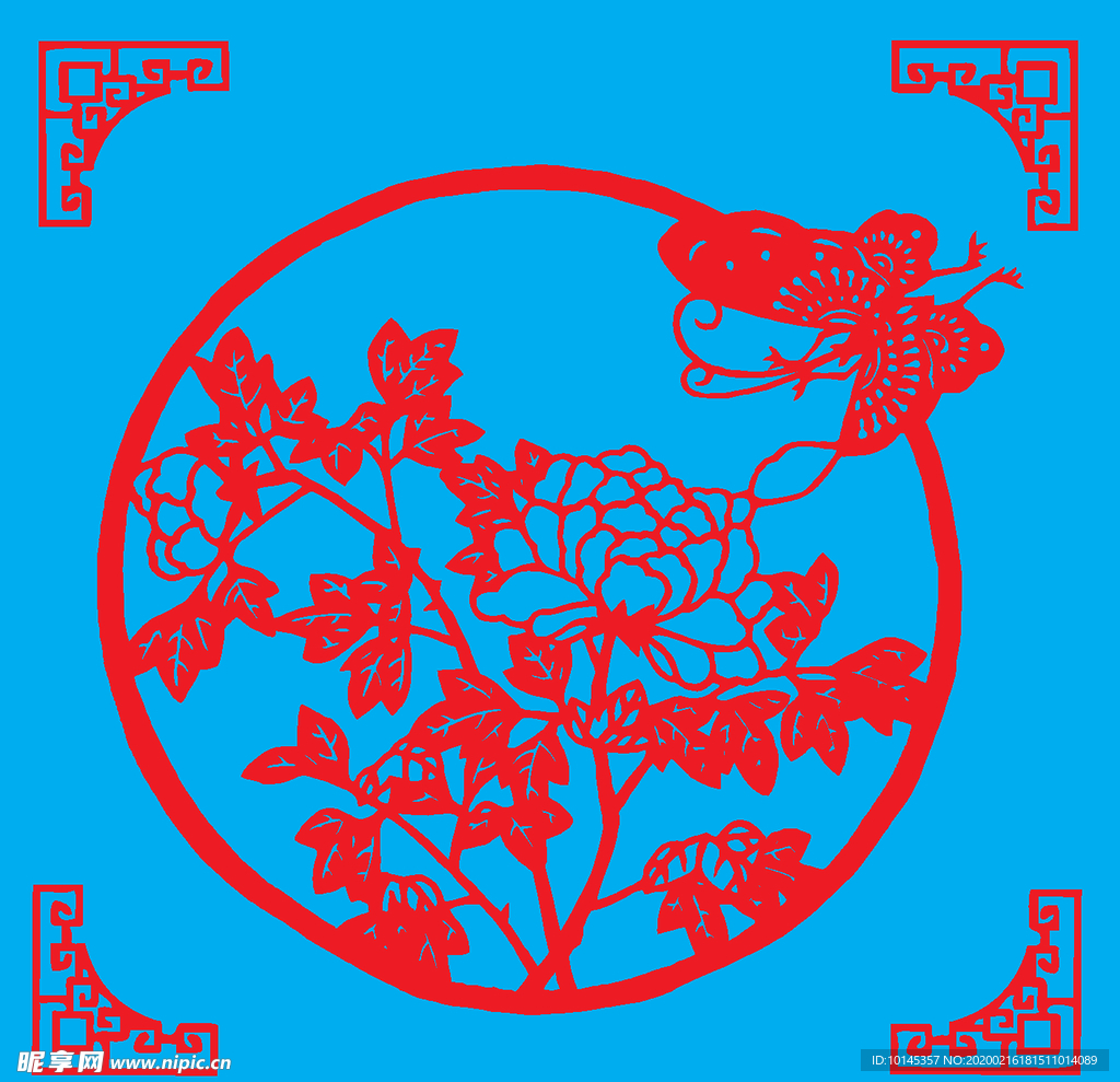 蝶恋花剪纸