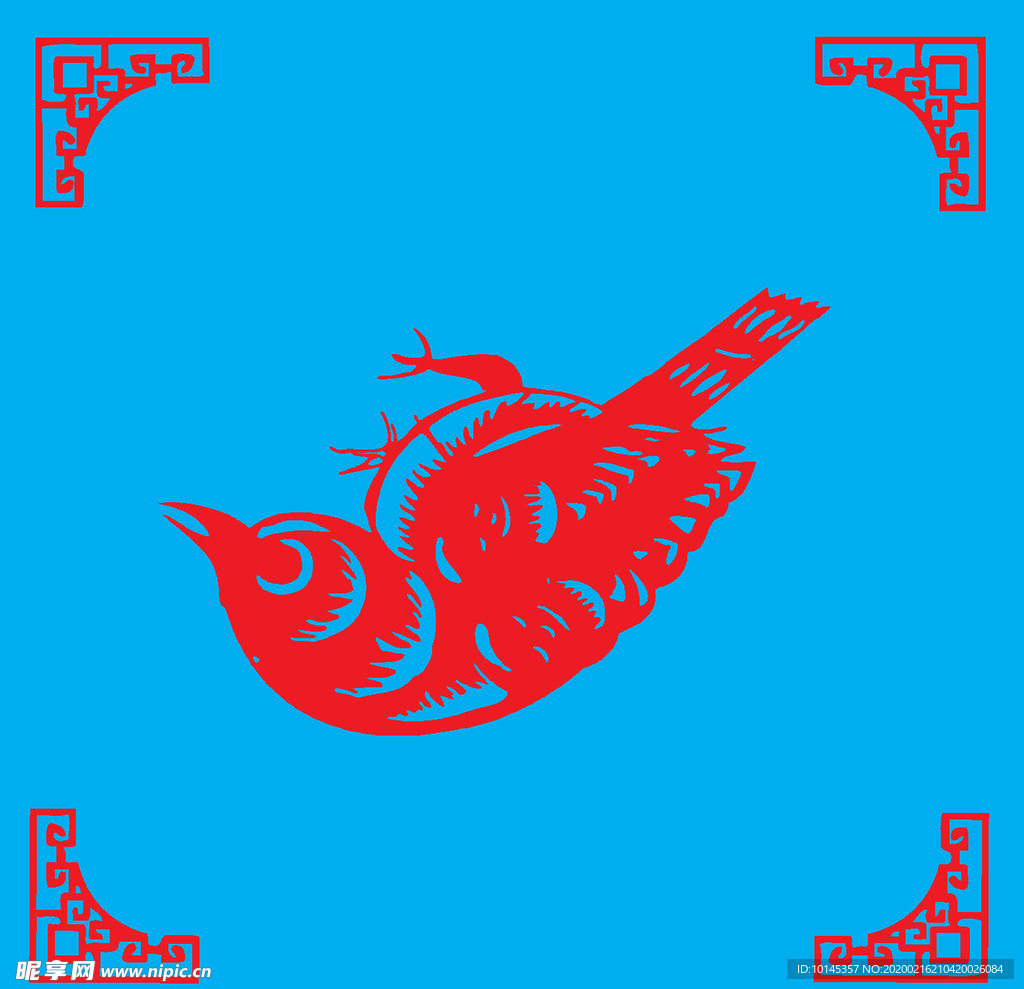 鸟剪纸