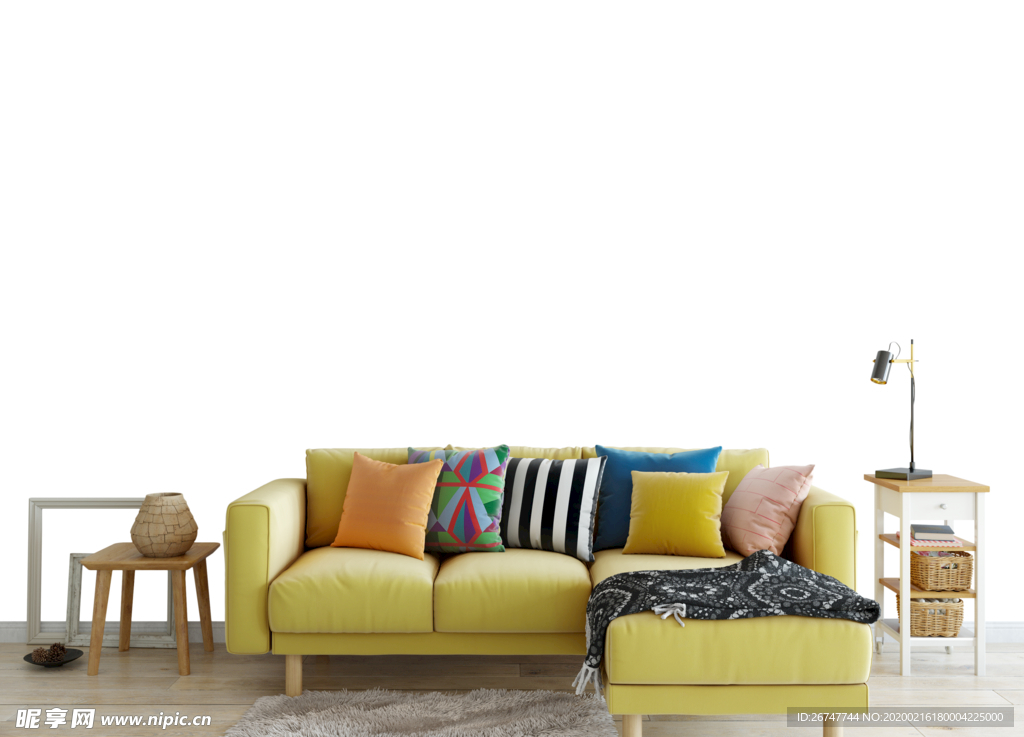 背景墙样机 场景 样机 装饰画