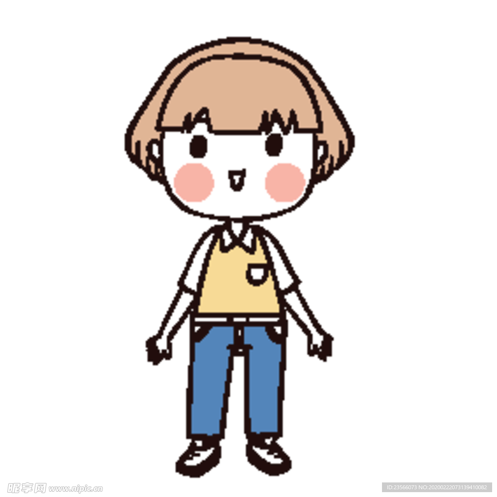 可爱人物形象插画