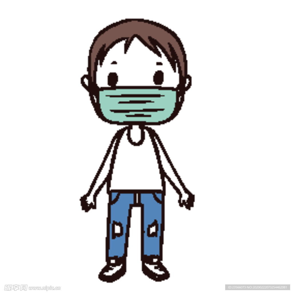 可爱人物形象插画