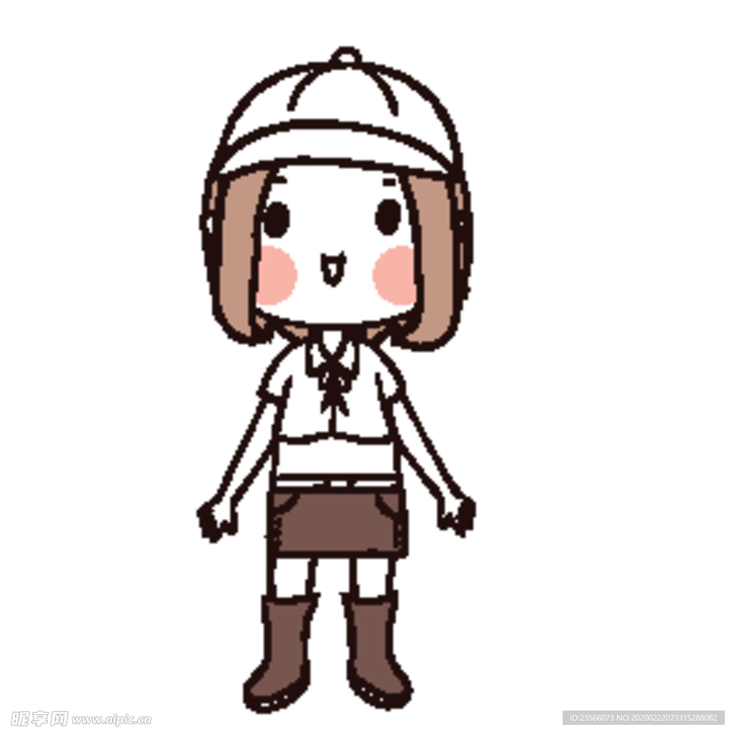 可爱人物形象插画