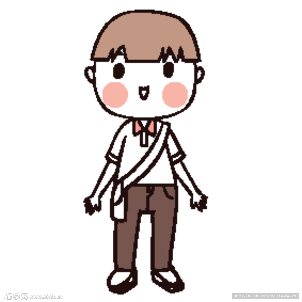 可爱人物形象插画