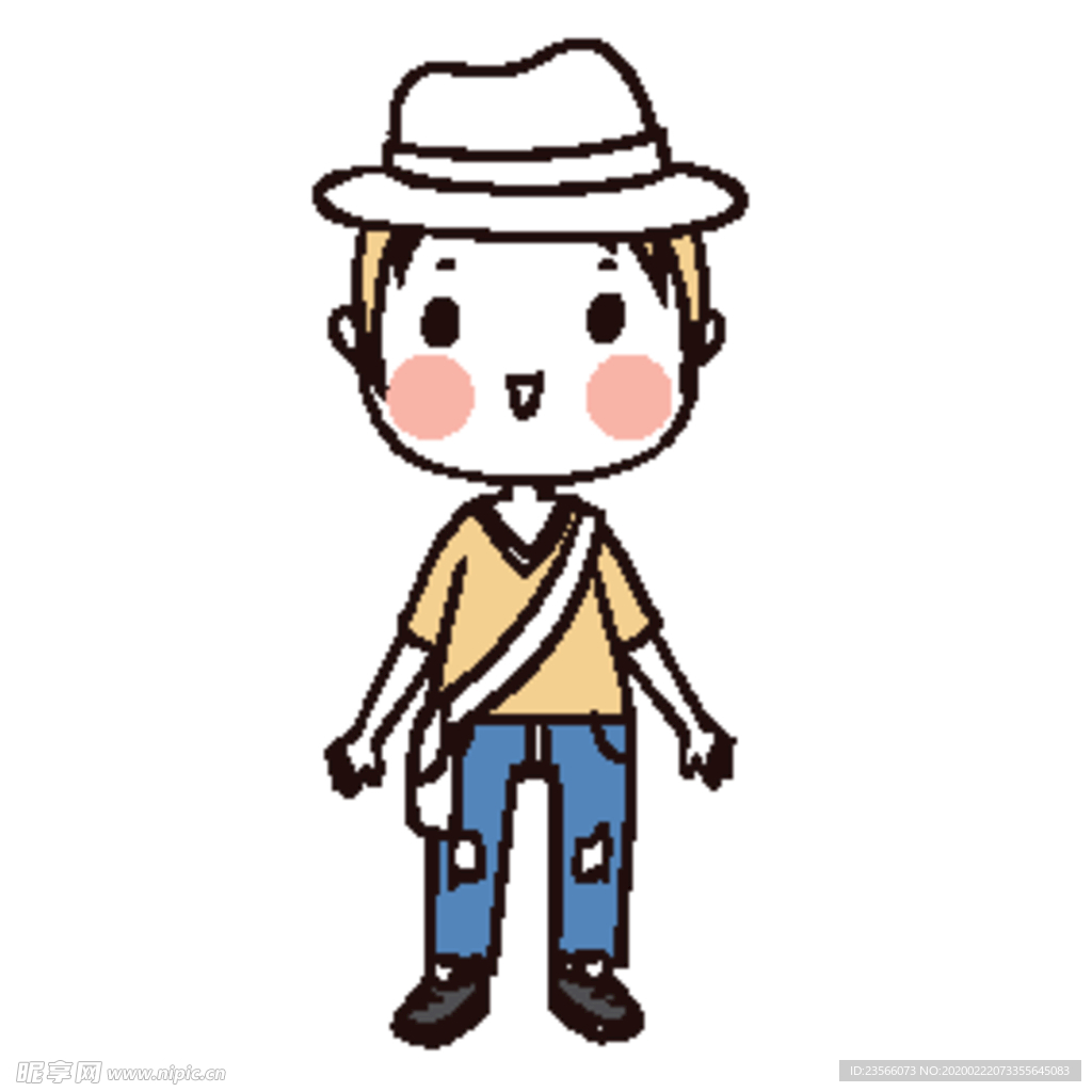 可爱人物形象插画